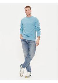 Calvin Klein Jeans Bluza Embro Badge J30J325270 Niebieski Regular Fit. Kolor: niebieski. Materiał: bawełna #5