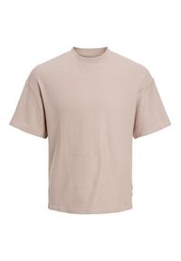Jack & Jones - Jack&Jones T-Shirt Frame 12229590 Beżowy Loose Fit. Kolor: beżowy. Materiał: bawełna #3