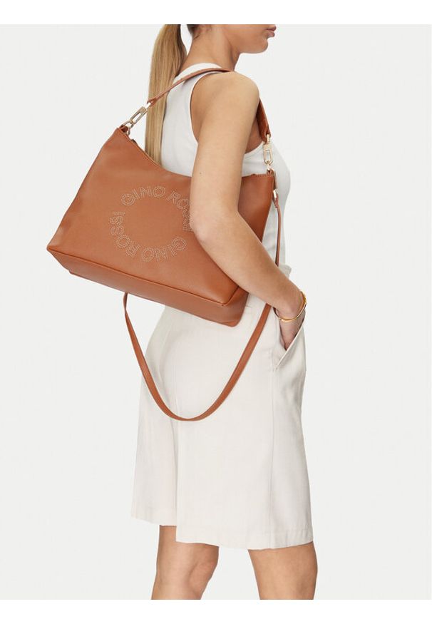 Gino Rossi Torebka WEN-44 Brązowy. Kolor: brązowy. Materiał: skórzane