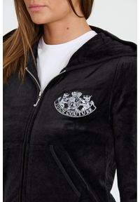 Juicy Couture - JUICY COUTURE Czarna bluza Heritage Dog Crest Robyn Hoodie. Kolor: czarny #7