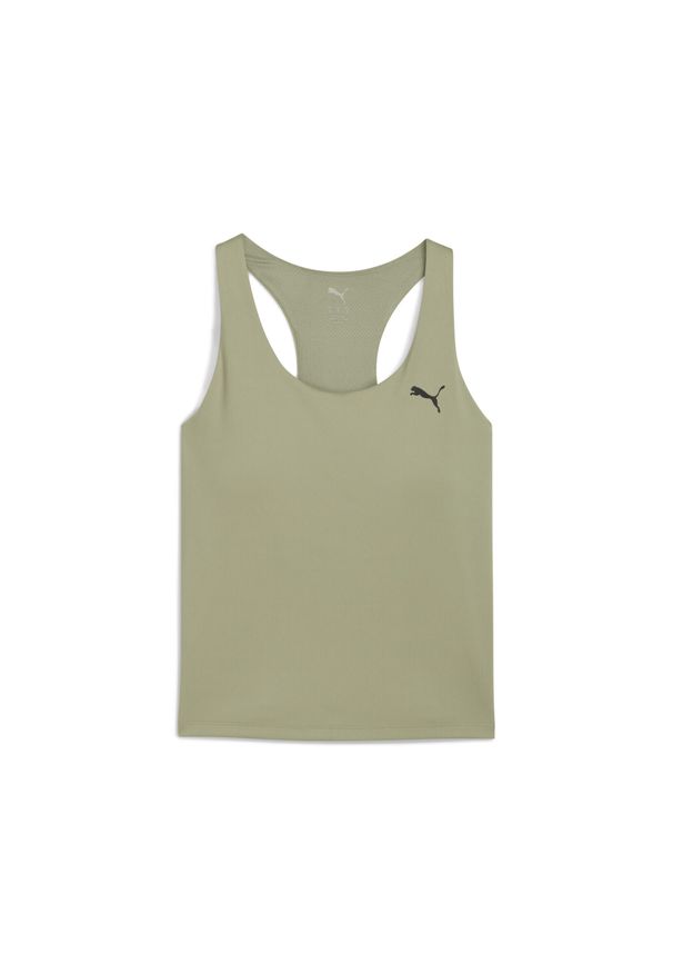 Puma - Damska koszulka bez rękawów TAD ESSENTIALS 2-in-1 PUMA. Kolor: zielony. Długość rękawa: bez rękawów. Sport: bieganie