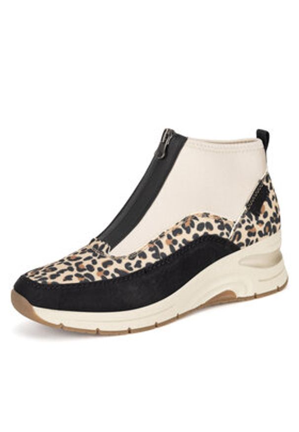 Rieker Sneakersy N9362-90 Beżowy. Kolor: beżowy. Materiał: materiał