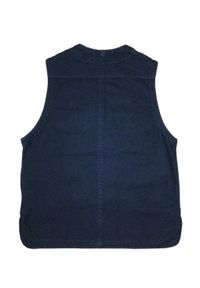 Lee - LEE WAISTCOAST DZIECIĘCA KAMIZELKA LOGO MARKOWA NAVY L232HGTD. Okazja: na co dzień. Materiał: jeans. Styl: młodzieżowy, casual, elegancki