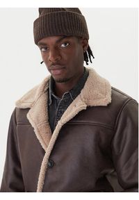 Jack & Jones Kurtka z imitacji skóry Cambridge 12282946 Brązowy Regular Fit. Kolor: brązowy. Materiał: skóra #3