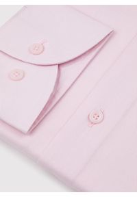 Pako Lorente - PAKO LORENTE – Koszula męska z długim rękawem w kolorze różowym. Typ kołnierza: kołnierzyk włoski. Kolor: różowy. Materiał: bawełna. Długość rękawa: długi rękaw. Długość: długie. Wzór: gładki. Styl: elegancki #2