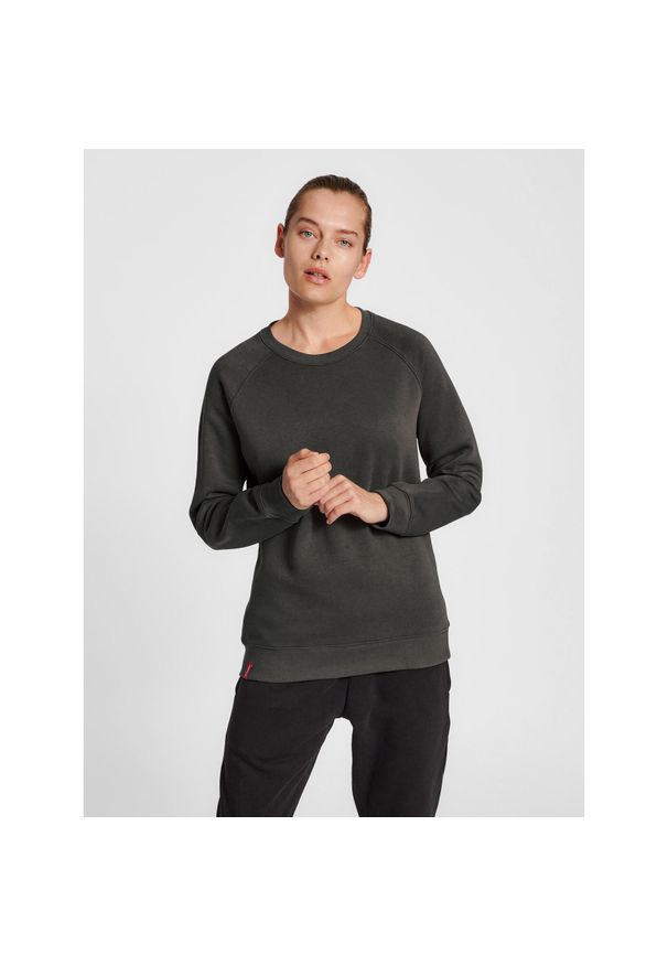 Bluza damska Hummel red Heavy. Kolor: czarny. Materiał: prążkowany. Długość rękawa: raglanowy rękaw. Sport: piłka ręczna