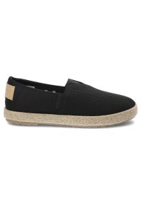 Czarne Espadryle Cross Jeans Wygodne Buty Damskie. Kolor: czarny. Materiał: materiał, skóra. Szerokość cholewki: normalna. Styl: elegancki, wakacyjny #4