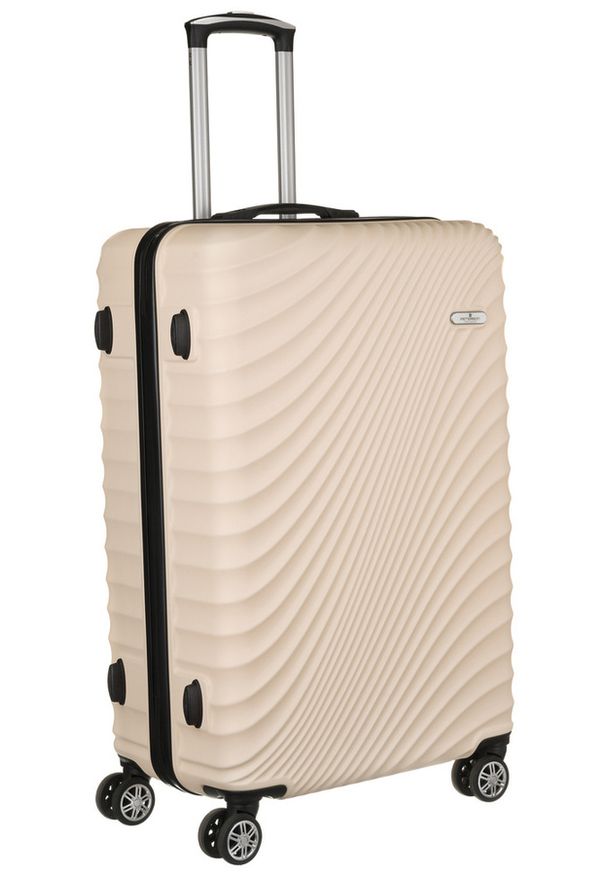 Walizka średnia złota Peterson [R] PTN ML-29-GOLD M. Kolor: złoty. Materiał: materiał. Styl: elegancki