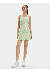 Adidas - adidas Sukienka letnia Floral Graphic IS4246 Zielony Slim Fit. Kolor: zielony. Materiał: bawełna. Sezon: lato #6