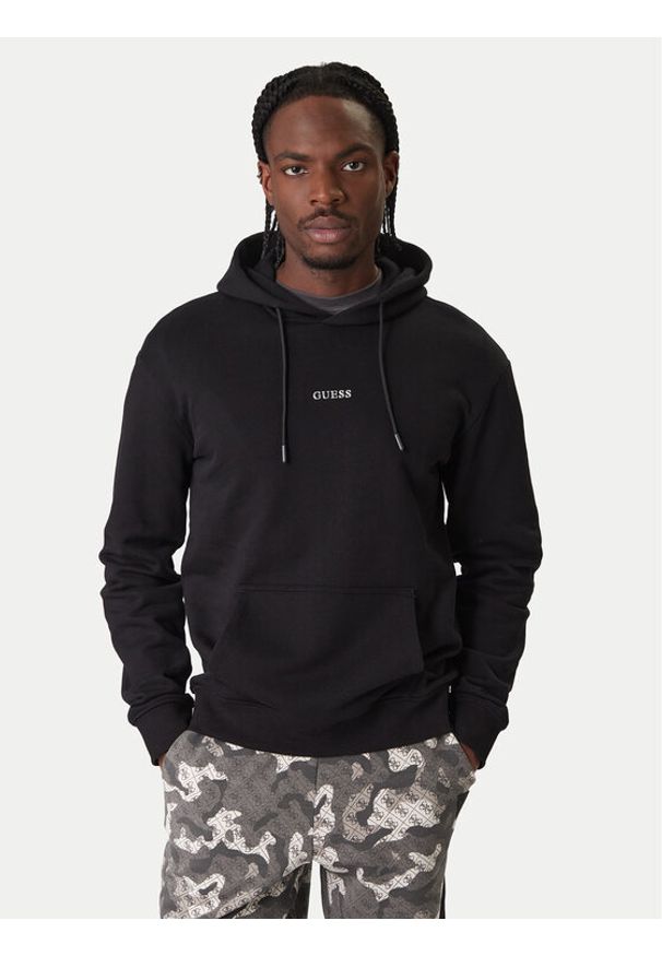 Guess Bluza Z6RQ18 KAIJ1 Czarny Regular Fit. Kolor: czarny. Materiał: bawełna