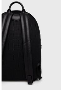 Emporio Armani plecak męski kolor czarny duży gładki. Kolor: czarny. Wzór: gładki #4