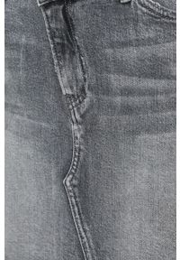 Miss Sixty spódnica jeansowa kolor szary mini prosta. Kolor: szary. Materiał: jeans