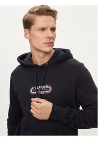 TOMMY HILFIGER - Tommy Hilfiger Bluza Track Graphic MW0MW34445 Granatowy Regular Fit. Kolor: niebieski. Materiał: bawełna