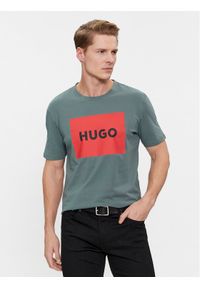 Hugo T-Shirt Dulive222 50467952 Zielony Regular Fit. Kolor: zielony. Materiał: bawełna #1