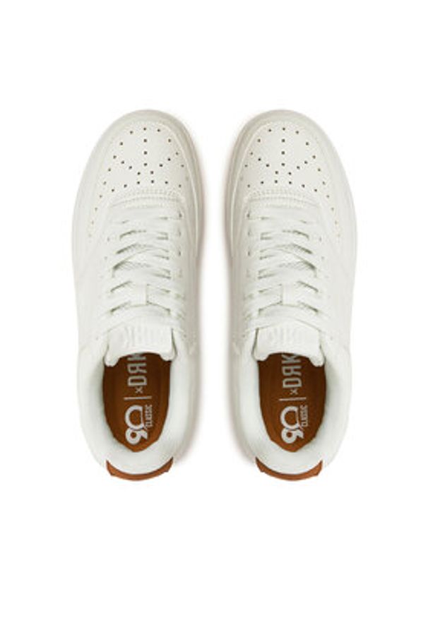 Dorko Sneakersy 90 Classic Platform DS24F39W Biały. Kolor: biały. Materiał: skóra. Obcas: na platformie