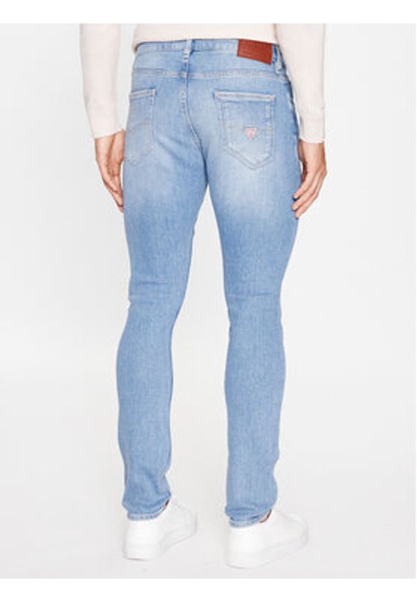 Guess Jeansy M2YAN1 D4Q43 Niebieski Skinny Fit. Kolor: niebieski