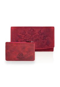 Zestaw prezentowy PAOLO PERUZZI ZUP-36-RD czerwony. Kolor: czerwony. Materiał: skóra #1