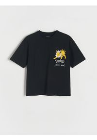 Reserved - T-shirt Pokémon - czarny. Kolor: czarny. Materiał: bawełna, dzianina #1