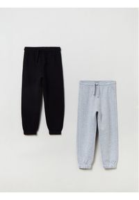 OVS Spodnie dresowe 1842759 Czarny Regular Fit. Kolor: czarny. Materiał: bawełna #1