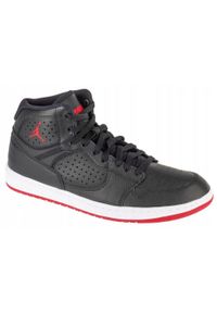 Nike - Męskie Skórzane Buty Treningowe Jordan Access Full Grain Leather. Kolor: czarny. Materiał: skóra. Sezon: zima