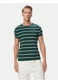 TOMMY HILFIGER - Tommy Hilfiger T-Shirt MW0MW10800 Zielony Regular Fit. Kolor: zielony. Materiał: bawełna #1