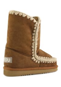 Mou - MOU ESKIMO BOOT 24 Śniegowce damskie. Wysokość cholewki: przed kolano. Kolor: brązowy. Materiał: materiał, wełna, zamsz. Szerokość cholewki: normalna. Sezon: zima. Styl: elegancki #4