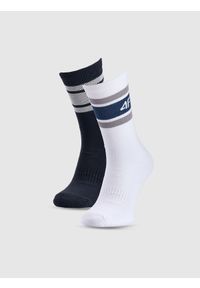 4f - 4F Skarpety casual za kostkę (2-pack) damskie - multikolor 39-42. Kolor: wielokolorowy. Materiał: włókno, materiał, bawełna