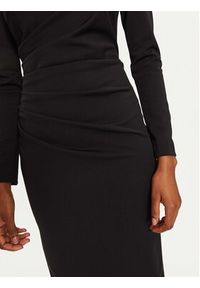 Rinascimento Sukienka koktajlowa 1000769142439 Czarny Regular Fit. Kolor: czarny. Materiał: syntetyk. Styl: wizytowy #4