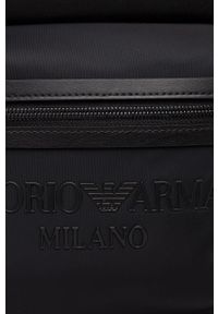 Emporio Armani plecak Y4O362.Y121J męski kolor czarny duży gładki. Kolor: czarny. Wzór: gładki #2