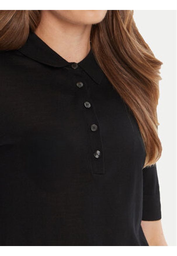 BOSS Sweter Fidenka 50545015 Czarny Regular Fit. Kolor: czarny. Materiał: wełna