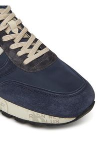 Premiata Sneakersy LANDER VAR 7204 Granatowy. Kolor: niebieski. Materiał: zamsz, skóra