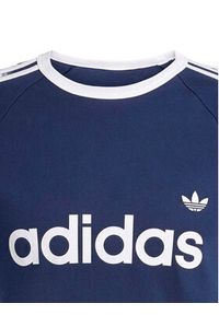 Adidas - adidas T-Shirt 3-Stripes Ringer KF0419 Granatowy Slim Fit. Kolor: niebieski. Materiał: bawełna #5