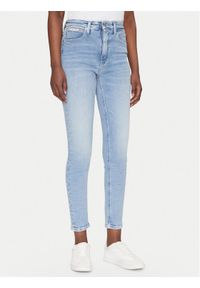 Calvin Klein Jeans Jeansy J20J225141 Niebieski Skinny Fit. Kolor: niebieski