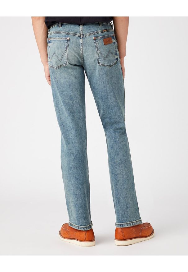 Wrangler - WRANGLER TEXAS MĘSKIE SPODNIE JEANSOWE GRID INDIGO W1215929Y 112145766