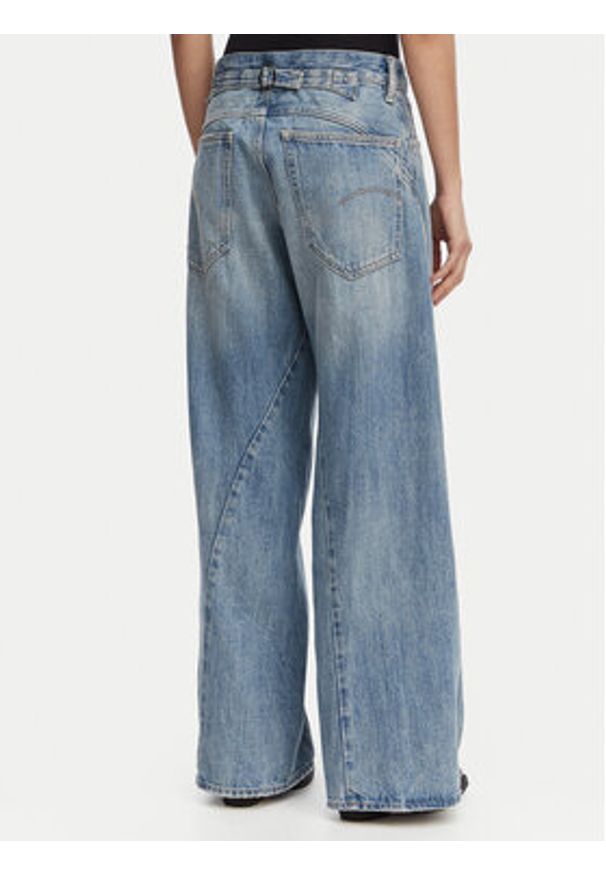 G-Star RAW - G-Star Raw Jeansy Helyx 3D Cinch D28488-D776 Niebieski Wide Leg. Kolor: niebieski