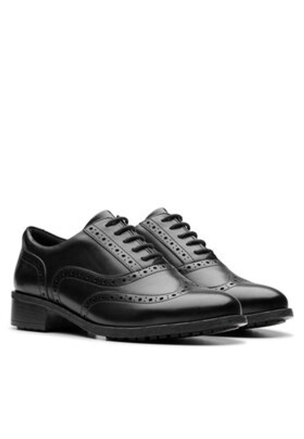 Clarks Oxfordy Havisham Oak 26178709 Czarny. Kolor: czarny. Materiał: skóra