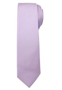 Jednokolorowy Krawat Męski, Śledź - 5 cm - Angelo di Monti, Jasny Wrzos #1