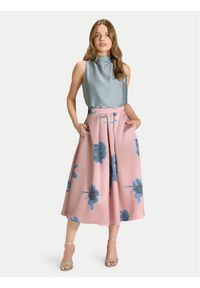 Swing Spódnica midi 2AK00300 Różowy Regular Fit. Kolor: różowy. Materiał: syntetyk #1