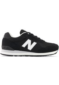 Buty męskie New Balance ML515BLK – czarne. Okazja: na co dzień. Kolor: czarny. Materiał: materiał, syntetyk, zamsz, skóra. Szerokość cholewki: normalna