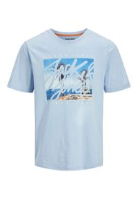 Jack & Jones - Jack&Jones T-Shirt Colton 12268438 Błękitny Standard Fit. Kolor: niebieski. Materiał: bawełna