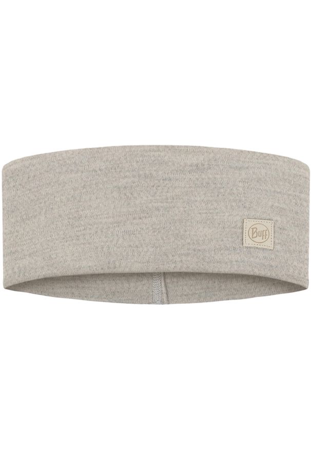 Buff - Opaska z wełną Merino BUFF Merino Wide Headband Solid. Kolor: biały, niebieski, wielokolorowy. Materiał: wełna. Styl: sportowy