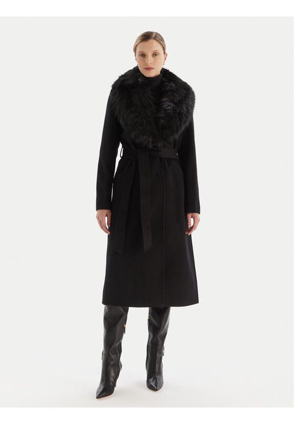 MICHAEL Michael Kors Płaszcz wełniany 77A7141M21 Czarny Regular Fit. Kolor: czarny. Materiał: syntetyk