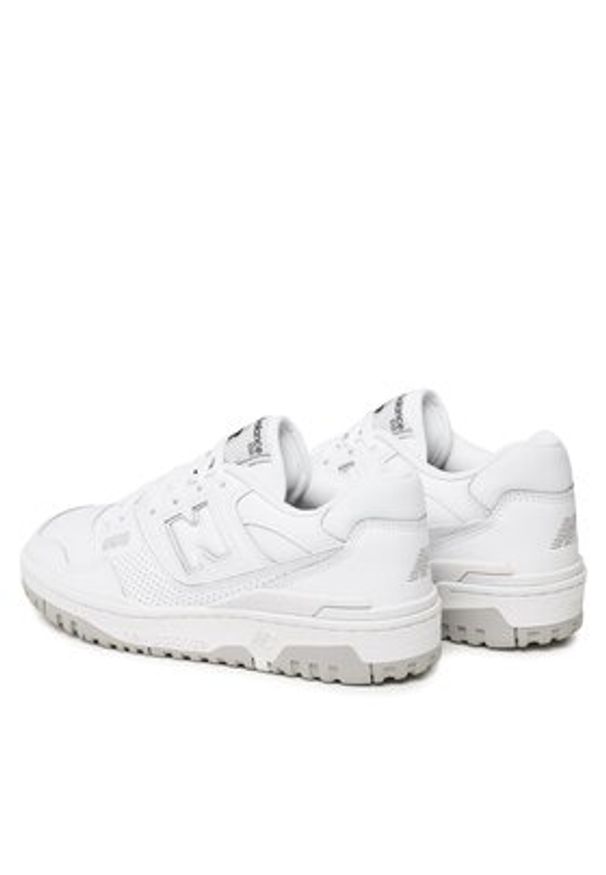 New Balance Sneakersy BB550PB1 Biały. Kolor: biały. Materiał: skóra