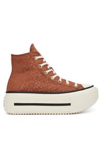 Converse Trampki Chuck Taylor All Star Lift Double Stack Platform Deer A17883C Brązowy. Kolor: brązowy. Materiał: materiał. Obcas: na platformie #1