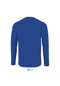 SOL'S - Koszulka Sol's Imperial Lsl. Okazja: na co dzień. Kolor: niebieski. Długość rękawa: długi rękaw. Styl: elegancki, casual #2