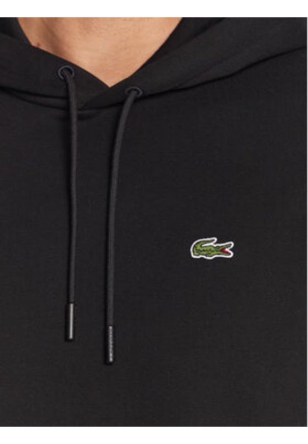 Lacoste Bluza SH9623 Czarny Classic Fit. Kolor: czarny. Materiał: bawełna