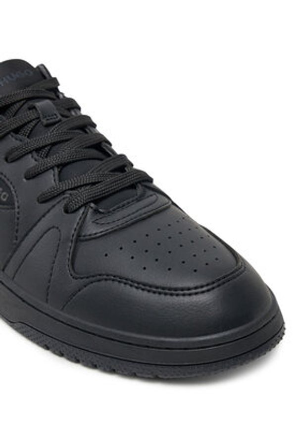 Hugo - HUGO Sneakersy Hadrian 50536201 Czarny. Kolor: czarny. Materiał: skóra