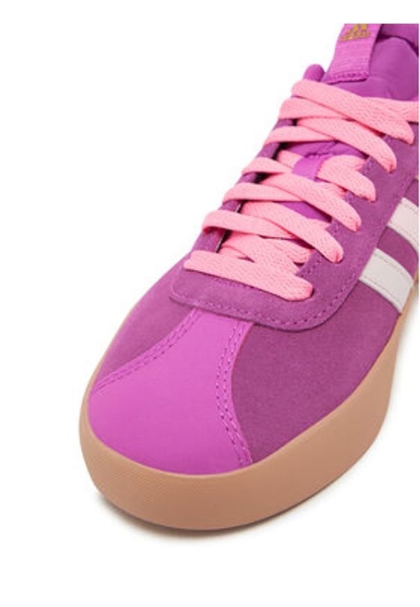 Adidas - adidas Sneakersy VL Court 3.0 JP5352 Różowy. Kolor: różowy. Materiał: zamsz, skóra