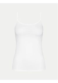 Triumph Top Sense Of Cotton 10224958 Biały Slim Fit. Kolor: biały. Materiał: bawełna #5