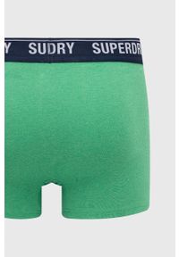 Superdry bokserki (2-pack) męskie kolor zielony. Kolor: zielony. Materiał: bawełna